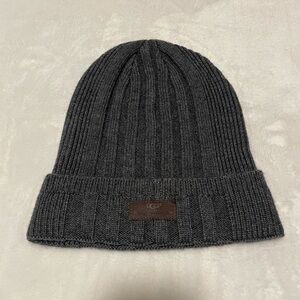 UGG Charcoal Ribbed Knit Beanie